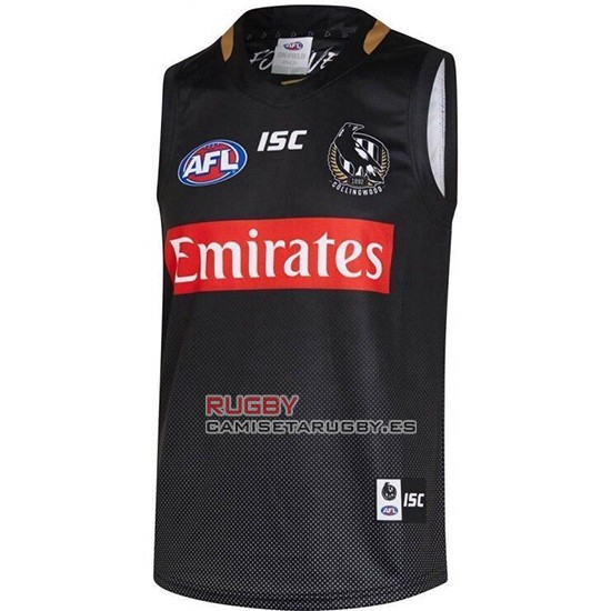 Camiseta Collingwood Magpies AFL 2019 Negro